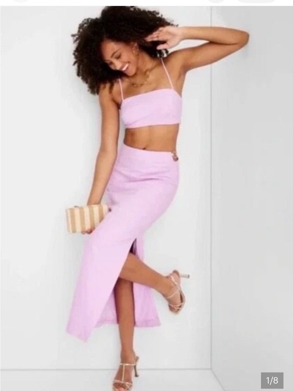 FUTURE COLLECTIVE Jenee Naylor Lavender Maxi Skirt